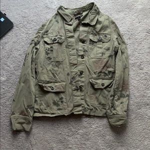 Army green jean jacket from Macy’s